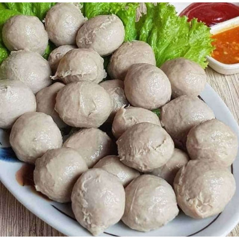 

bakso homemade plus bumbu dengan rasa enak