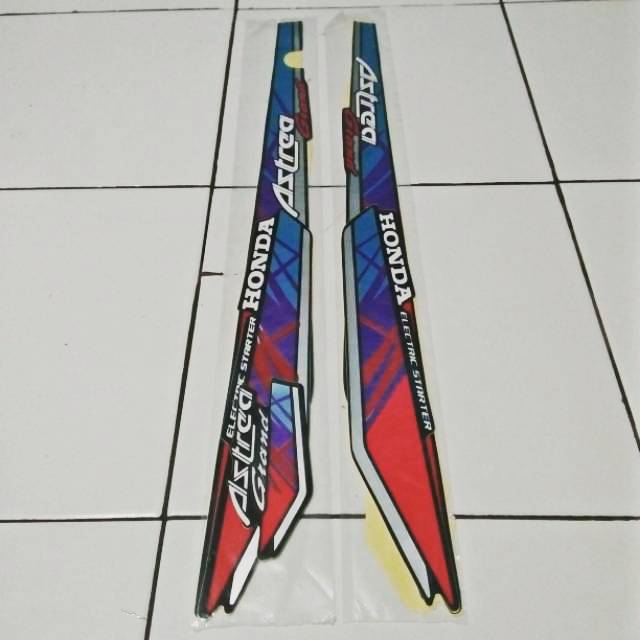 Striping sticker lis standar motor honda Astrea GRAND 1992 limited edition (sudah di cutt)