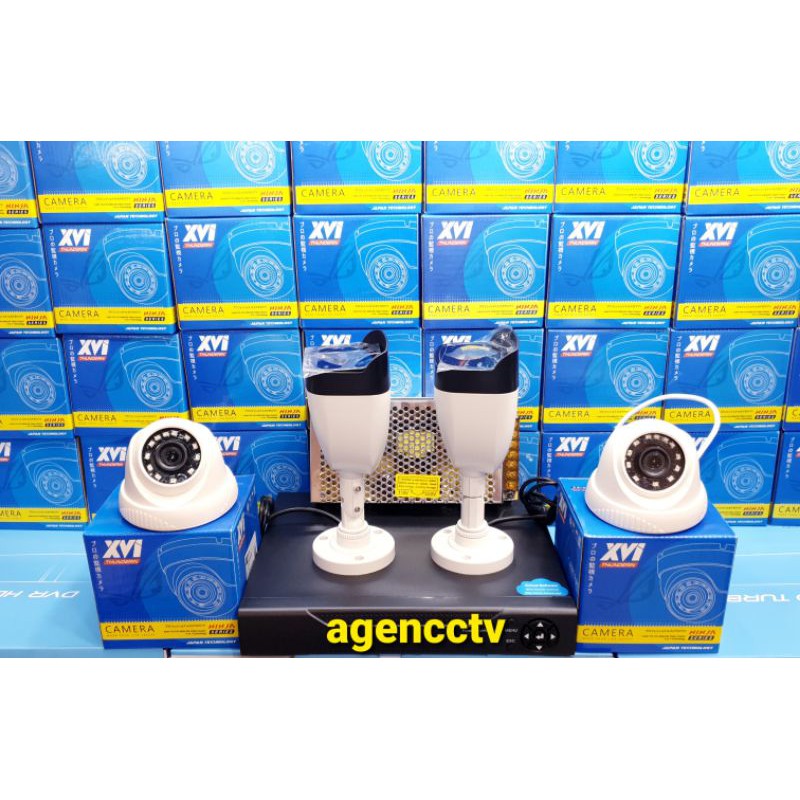 paket cctv 4 channel 4 kamera lensa 5mp 1080p full ahd ic sony lengkap siap pasang (2ind  2out)