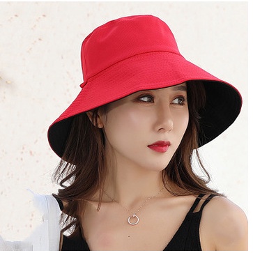 TOPI PANTAI WANITA DEWASA KOREA BUCKET LEBAR CAP PEREMPUAN MODEL TERBARU PELINDUNG MUSIM PANAS W21