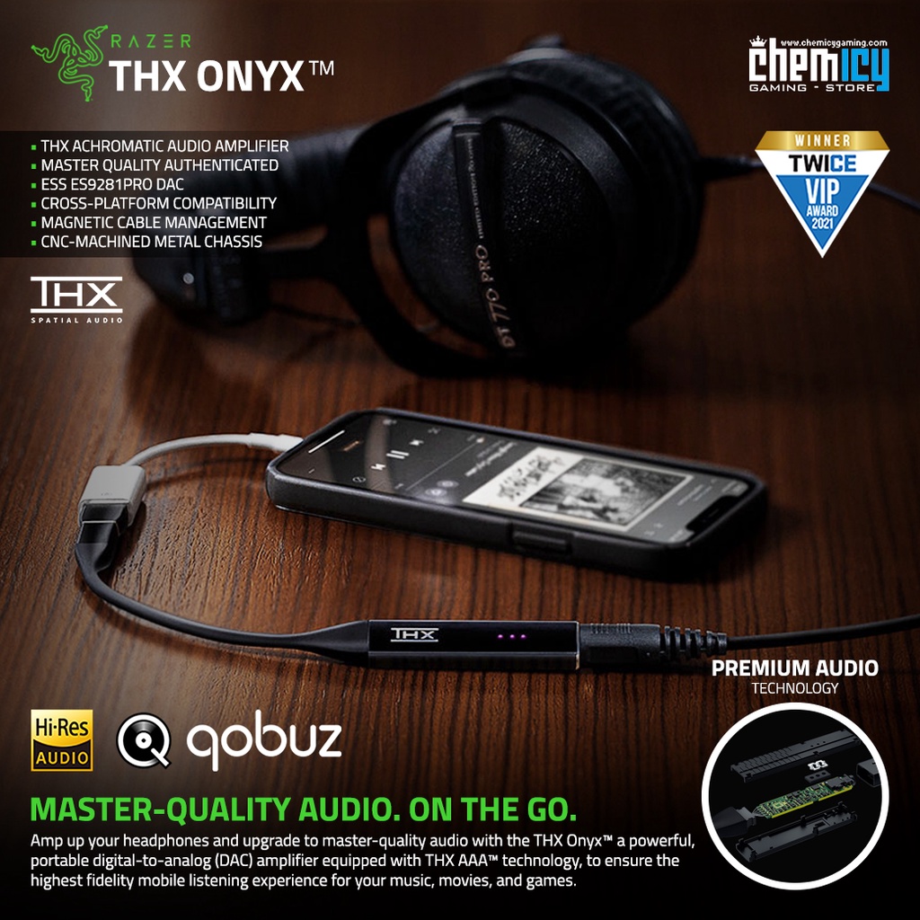 Razer THX Onyx Portable Amplifier DAC Type-C USB Soundcard