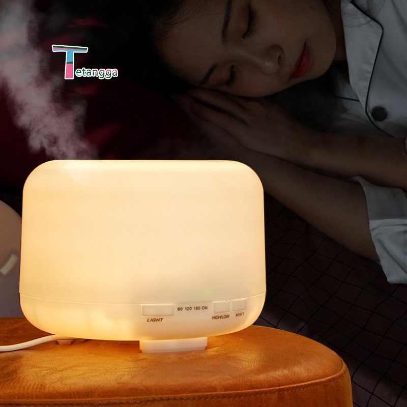 Humidifier Diffuser Air Putih Ultrasonic Aroma Terapi Essential Oil Pelembab 500ML Putih Aroma Terapi Essential Oil Pelembab