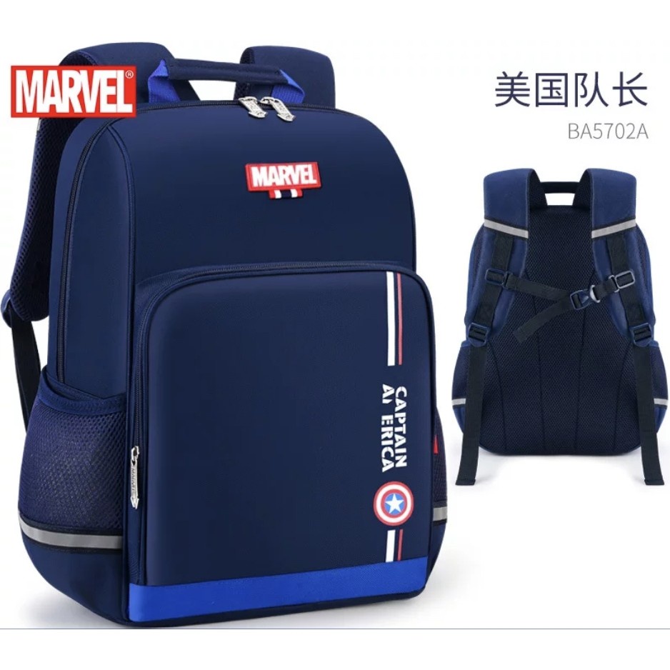 Tas Ransel  sekolah Disney Marvel Tas Sekolah untuk Anak Laki-laki tk sd smp sma kuliah kerja-CAPTEN AMERICA