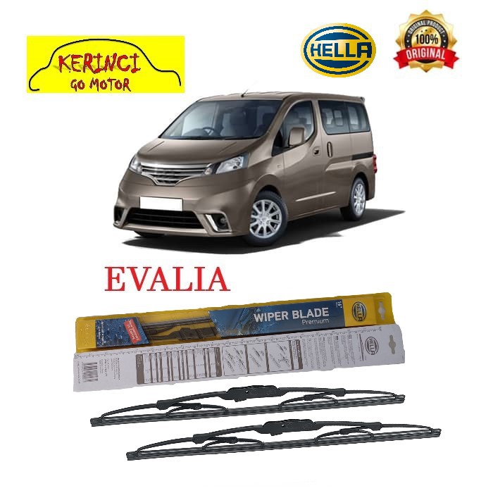 WIPER NISSAN EVALIA HELLA PREMIUM 24&quot; &amp; 16&quot; SEPASANG NISSAN EVALIA