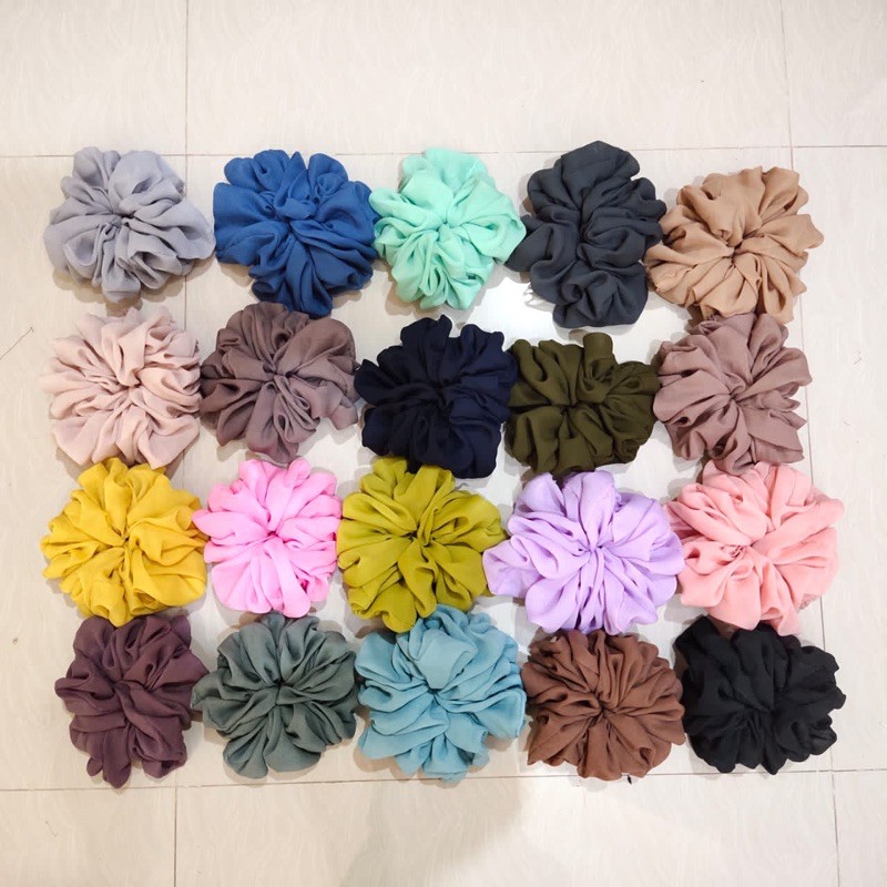 IKATAN RAMBUT SCRUNCHIE TERMURAH MOM &amp; KIDS / CEPOL HIJAB / IKATAN RAMBUT HIJAB / IKATAN RAMBUT