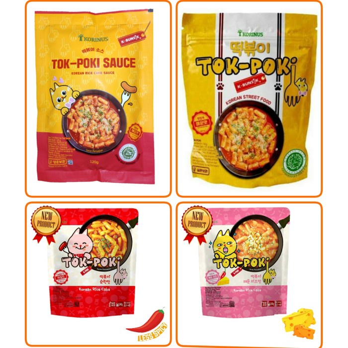 

impor-mie- logo halal k - bunsik tokpoki - topokki - saos saus tteokbokki sauce - saus tokpoki -mie-