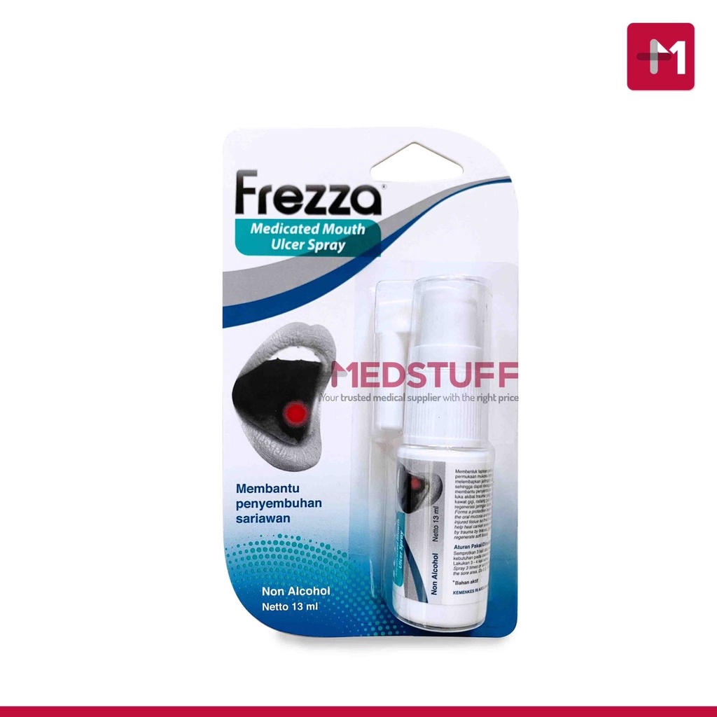Frezza Medicated Mouth Ulcer Spray Mouthspray Antiseptik Semprot Mulut Penghilang Sariawan