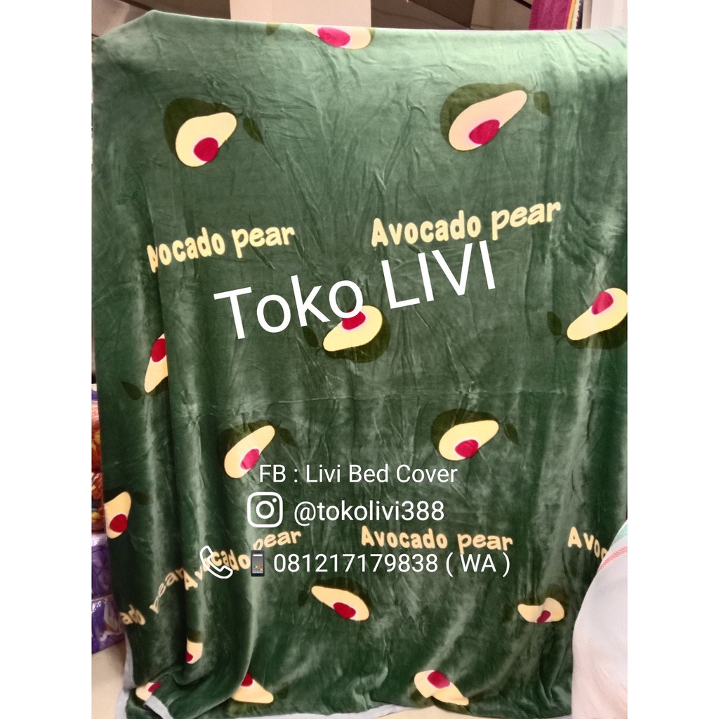 Selimut Bulu Import Tebal SRH ukuran 200 x 200, lembut, halus, nyaman di pakai