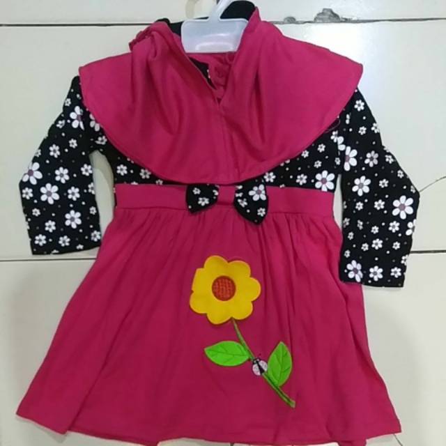 Baju muslim gamis anak umur 2 tahun