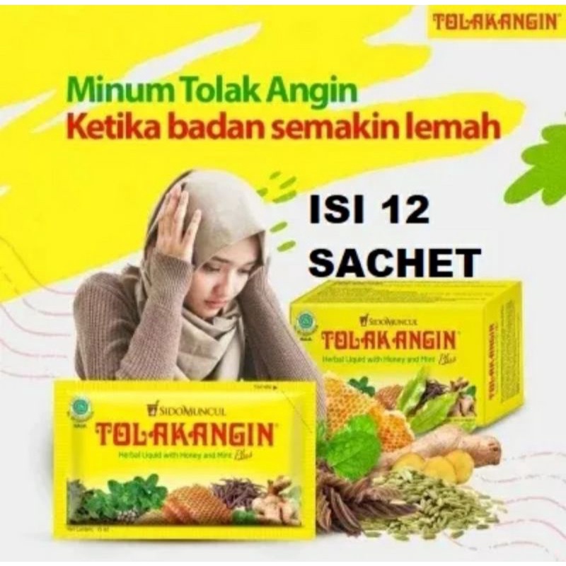 

Tolak angin herbal isi 12 sachet