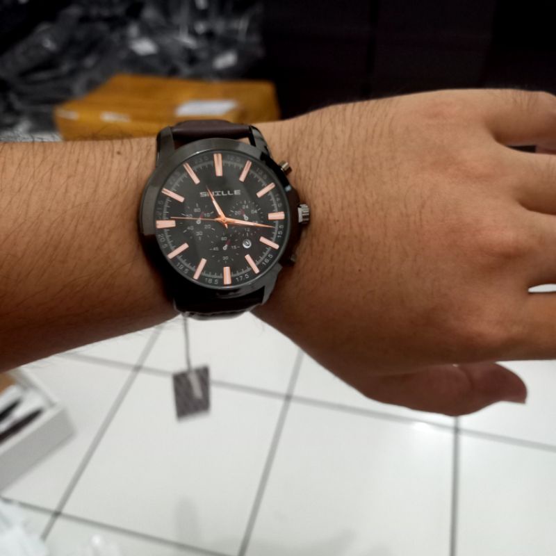 Jam Tangan Pria Original Snille Bahan Kulit