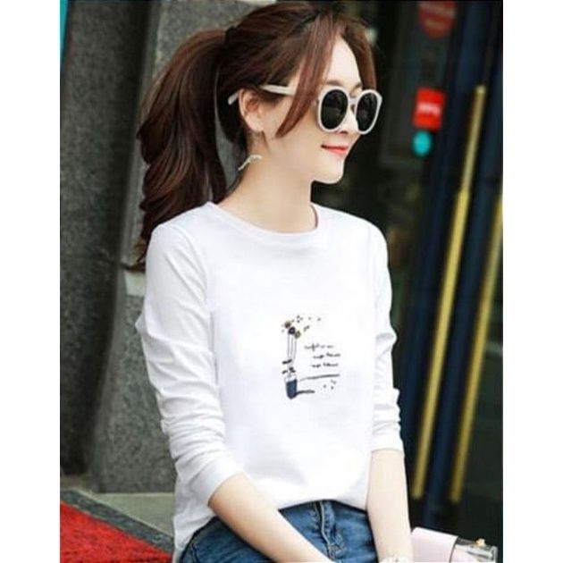 Atasan lengan panjang wanita / Atasan wanita jumbo / Atasan kaos wanita / baju jumbo wanita / baju w