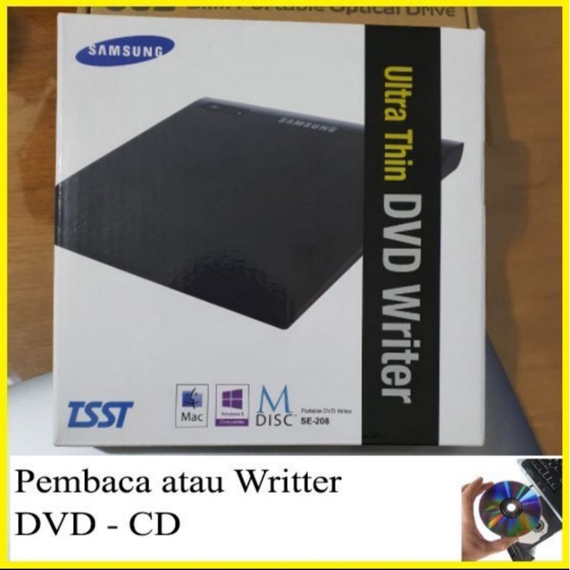 DVD RW CD External SAMSUNG USB 3.0 Pembaca Writer Drive Burner Player