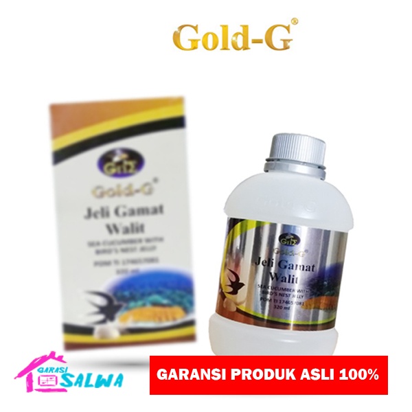 Jelly Gamat Gold G Walit Plus Ekstrak Sarang Burung Walet Dan Teripang Laut 320ml