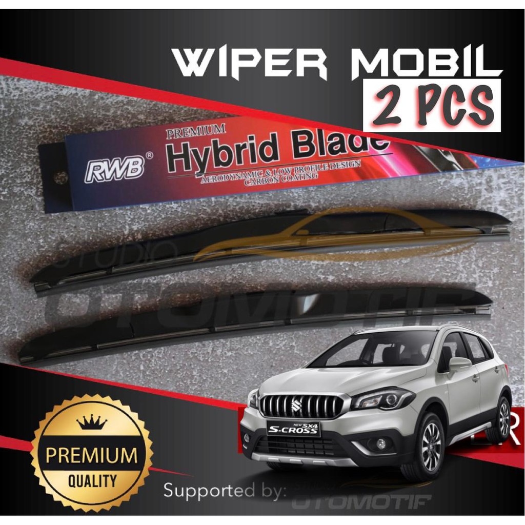 WIPER NEW SX4 SCROSS S CROSS HYBRID RWB GRAPHITE / WIPER RWB NEW SX4 SCROSS S CROSS 2 PCS