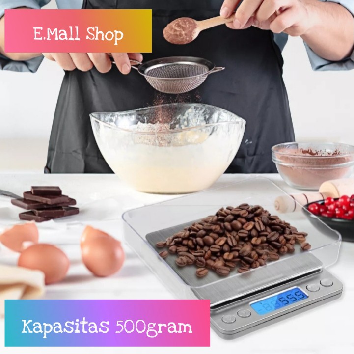 Timbangan Dapur / Timbangan Kopi / Timbangan Emas / Digital Platform Scale i-2000 / 500gr