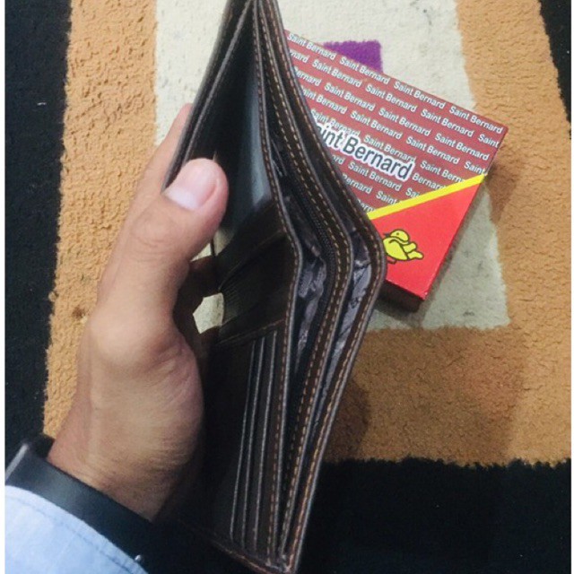 Dompet pria lipat buku bahan kulit asli banyak slot penyimpanan kartu #dompet #dompetkulit