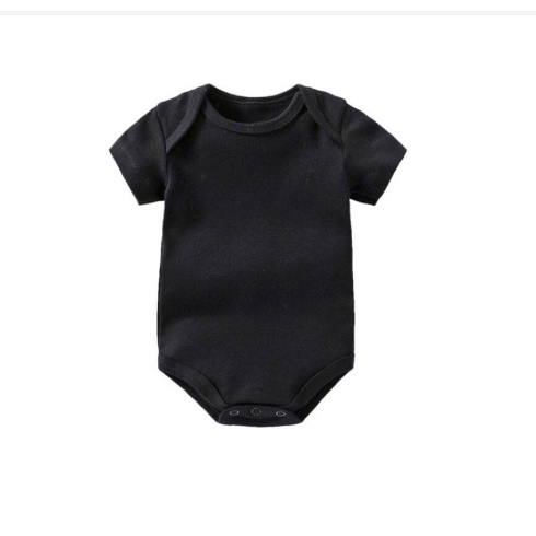 Jumper Pendek Polos Bayi / Jumper Baju Bayi Lengan Pendek Bodysuits Katun Polos Jumpsuit Baby