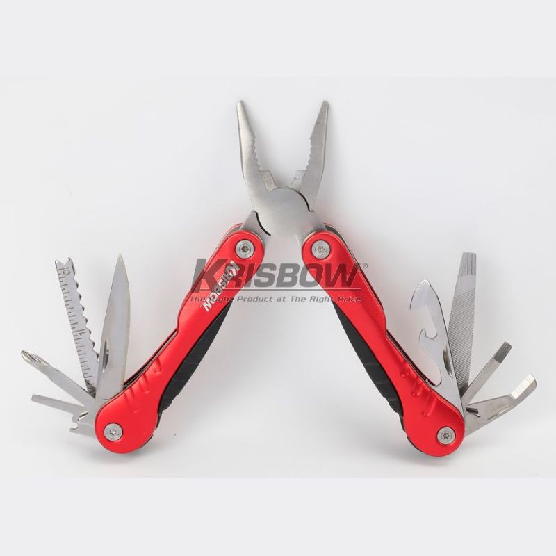 Tang Kombinasi Serbaguna KRISBOW  MULTI TOOLS 15IN1 RED 6IN