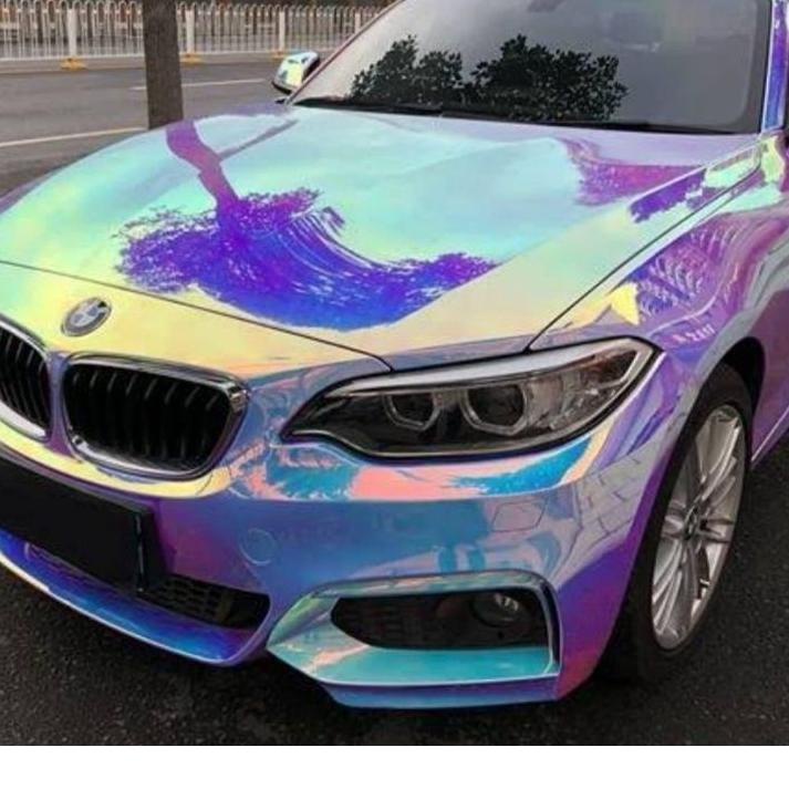 [⚡iap Kirim]Stiker Bunglon Chrome Stiker Autonomic Chrome Lembayung Biru Hijau Gold