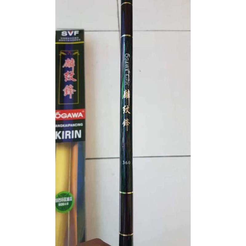 Joran Tegek Ogawa kirin 360 cm Belum setting kolong ring senar