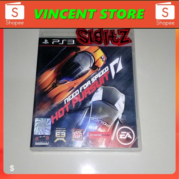 PRODUK ORIGINAL bd PS3 kaset game NEED FOR SPEED HOT PURSUIT