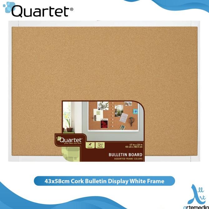 

Quartet Buletin Board - Papan Oak Cork Whiteframe 43cmx58,5cm