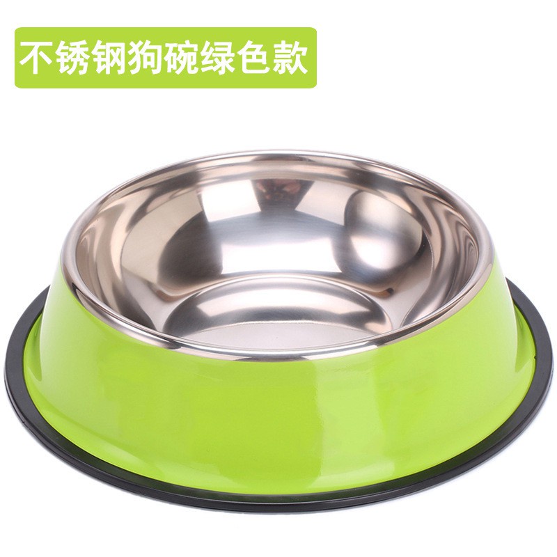 Piring Makan Hewan STAINLESS WARNA WARNI ukuran Dog Bowl / Tempat Makan Kucing Anjing