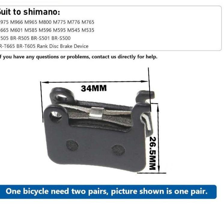 Kampas Rem Sepeda Shimano Disc Brake Pads SZ911 Q84Y