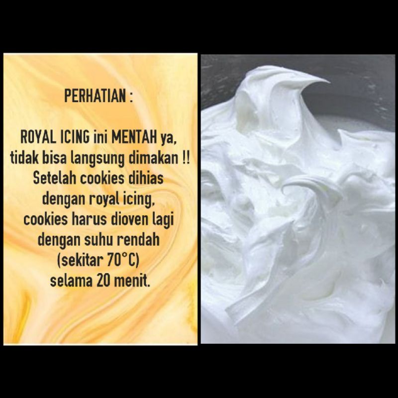 

IHANALICIOUS ROYAL ICING PUTIH 300 gr UNTUK DIY COOKIES