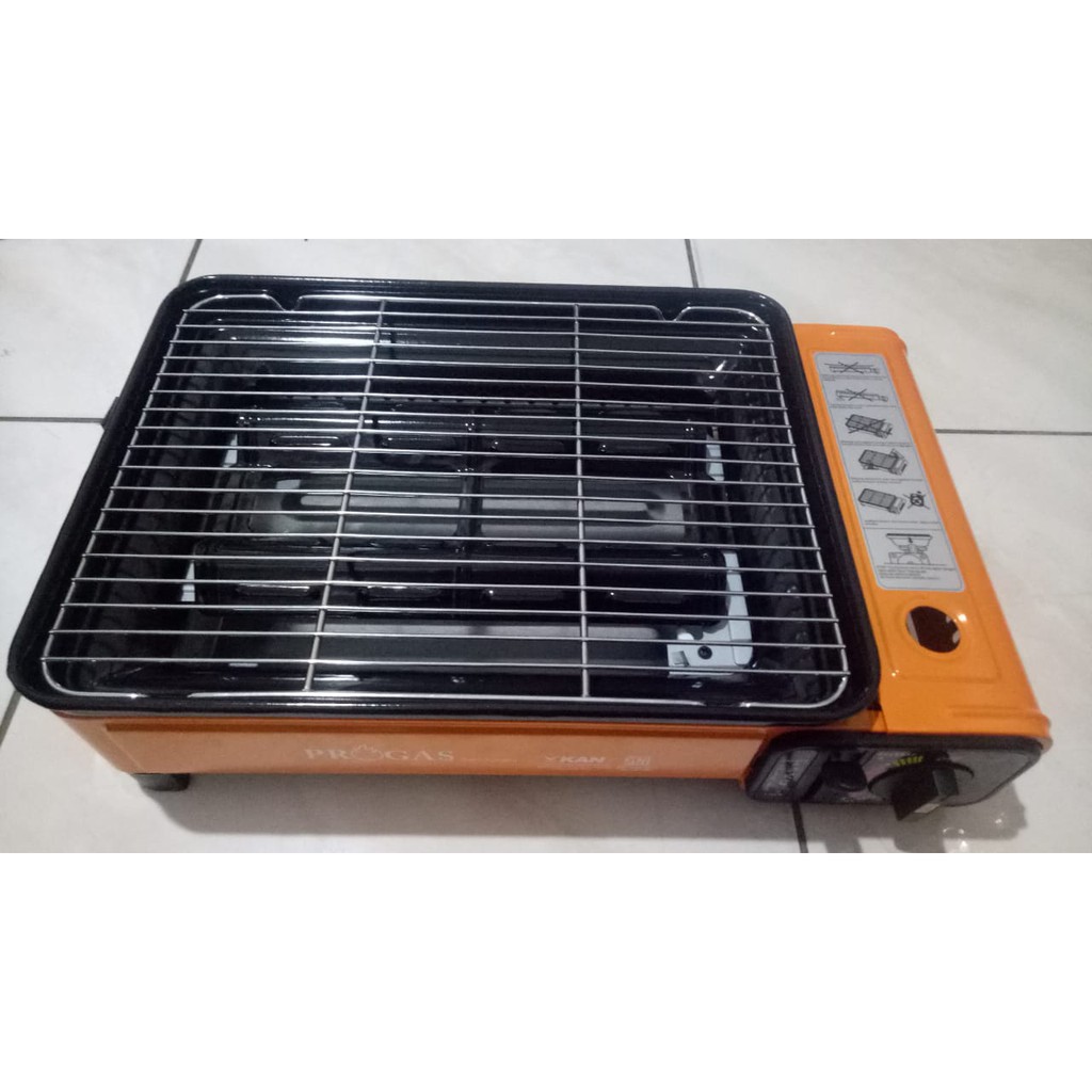 Kompor Gas Portable 2 in 1 PROGAS Panggangan BBQ