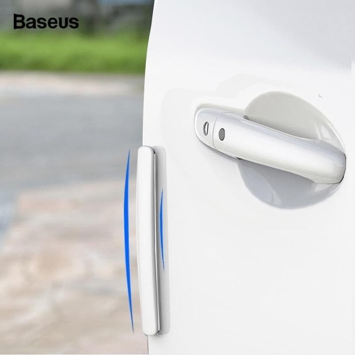Baseus Streamlined Door Guard Car Bumper Guard Pelindung Pintu Mobil - Putih