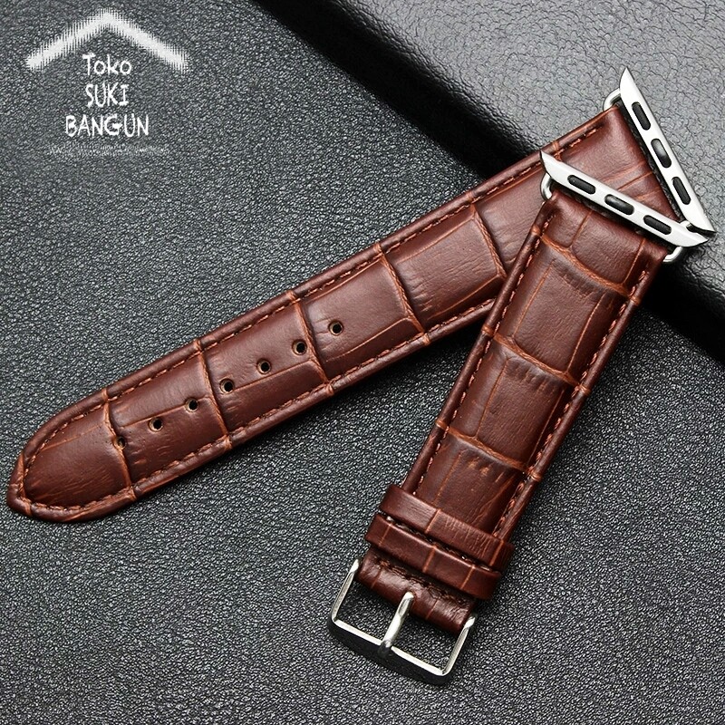 Strap Apple Watch Series 8 7 6 5 4 3 2 1 41mm 40mm 38mm TALI JAM Kulit Leather Buckle