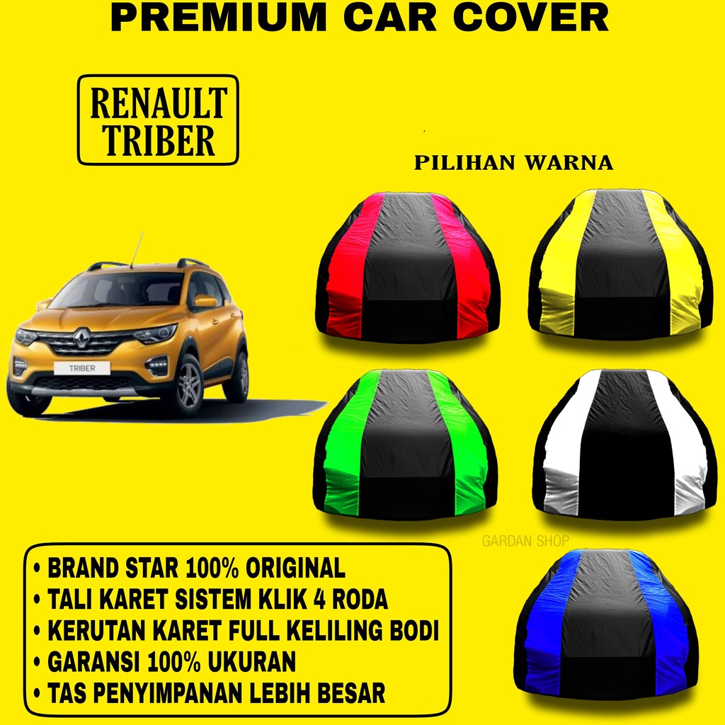 Body Cover RENAULT TRIBER Garis 2 WARNA Penutup Pelindung Bodi Mobil Renault Triber PREMIUM