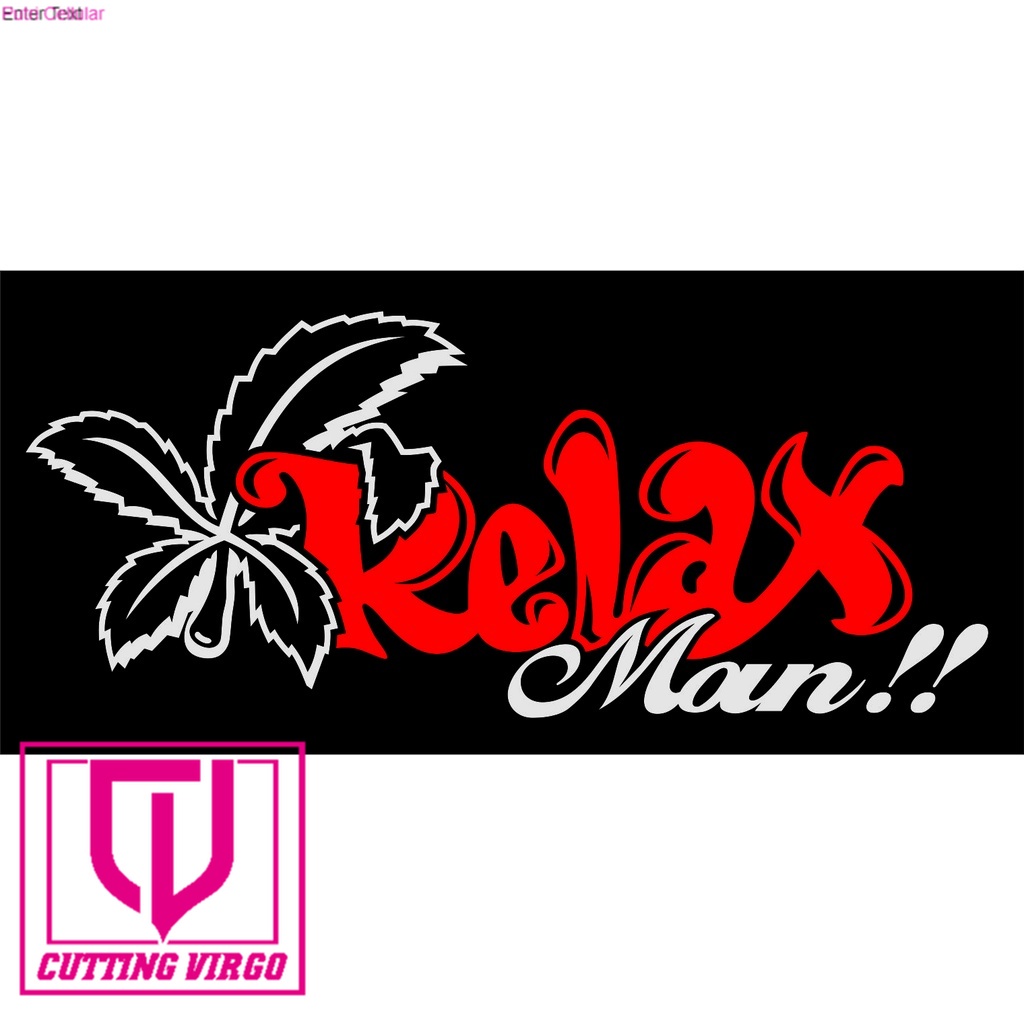 

Cutting stiker Relax man