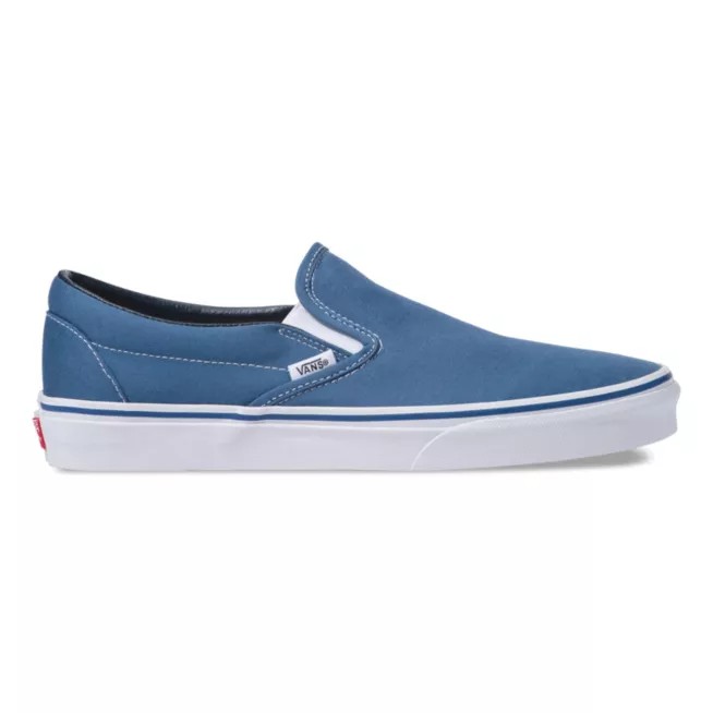 Sepatu Slip On Casual Pria Wanita Navy
