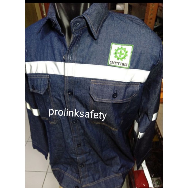 SERAGAM BAJU SAFETY BAHAN KAIN LEVIS