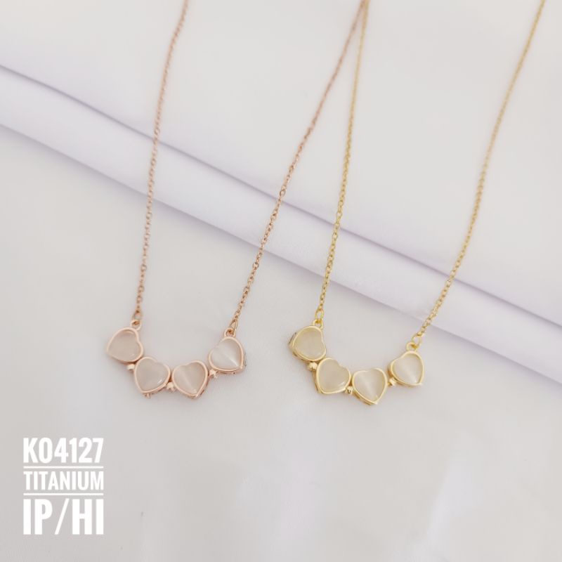 Kalung Titanium Two Ways Clover K04127