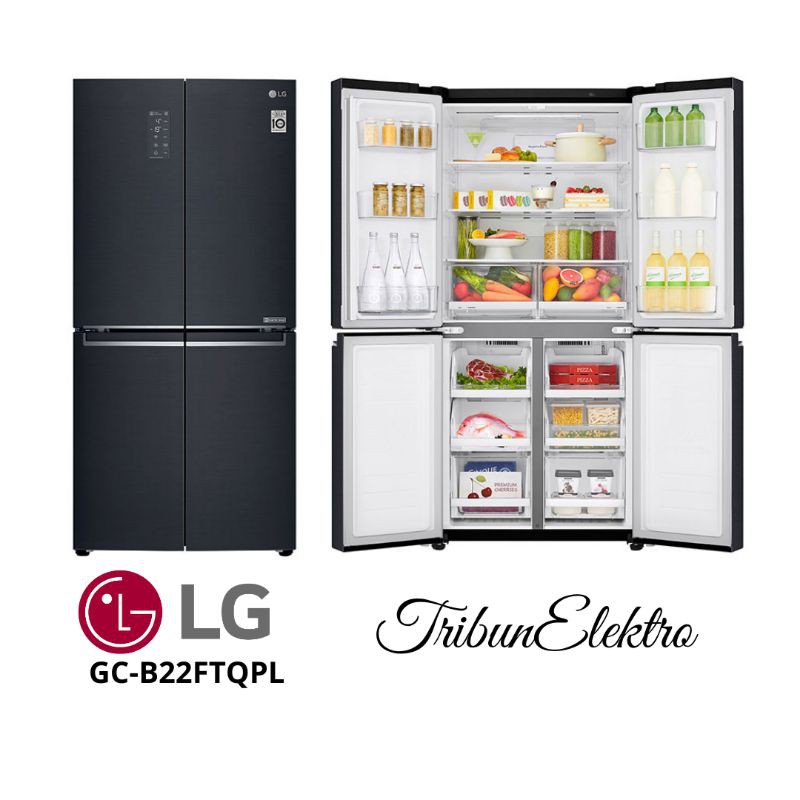 Kulkas Side By LG Besar 4 Pintu GC-B22FTQPL