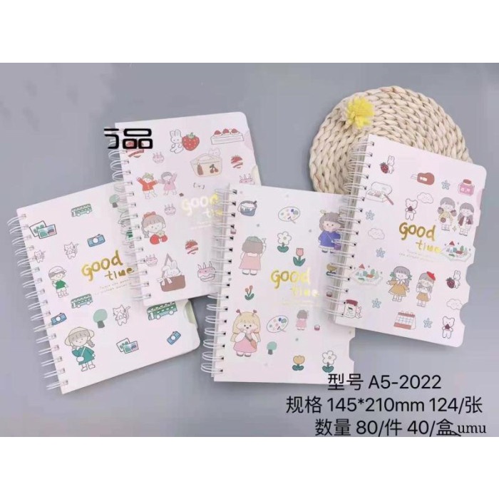 

A5-2022 Agenda/Diary Notebook Good Time (pcs)