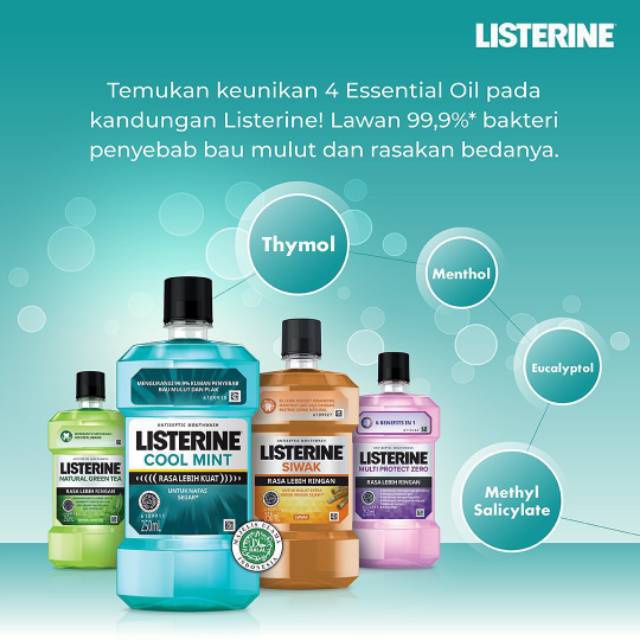 ✨LACIKOSME✨ [250 ML] LISTERINE ANTISEPTIC MOUTHWASH - OBAT KUMUR ANTISEPTICK FRESH