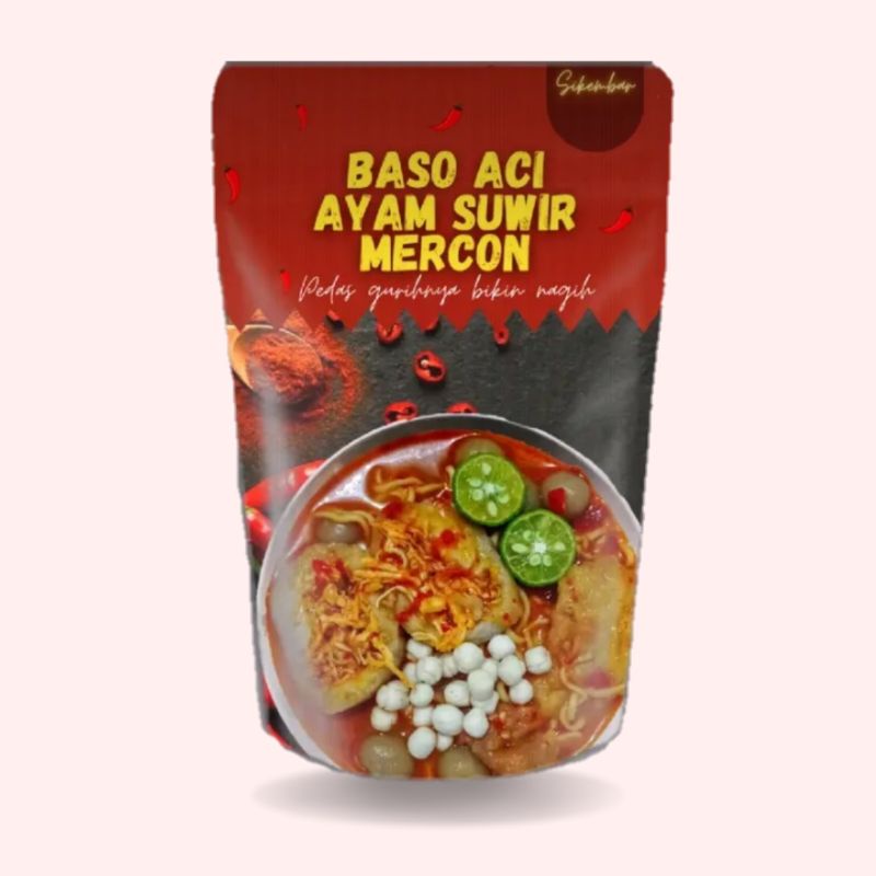 Jual Baso Aci Boci Ayam Suwir Pedas Mercon Shopee Indonesia