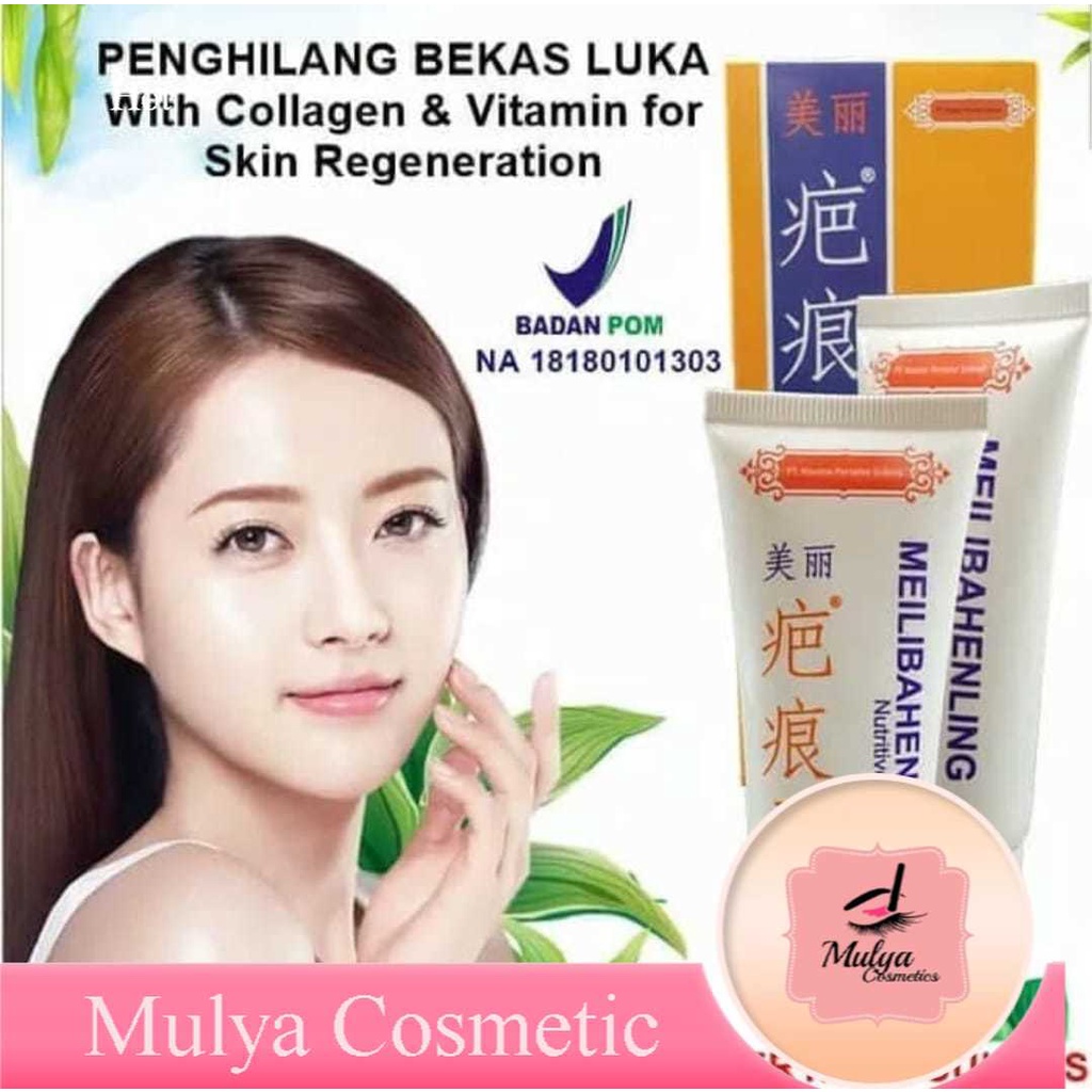 CREAM MEILIBAHENLING 40GR - PENGHILANG BEKAS LUKA BPOM