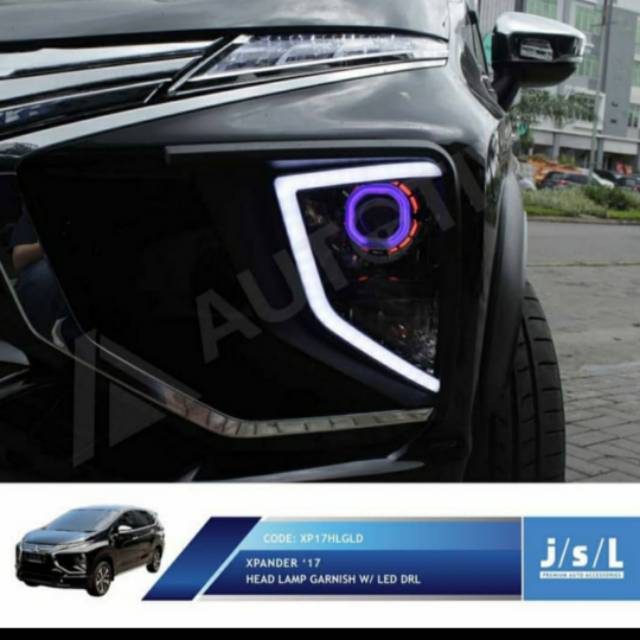 Garnish depan Xpander DRL /head lamp garnish  with LED DRL jsl