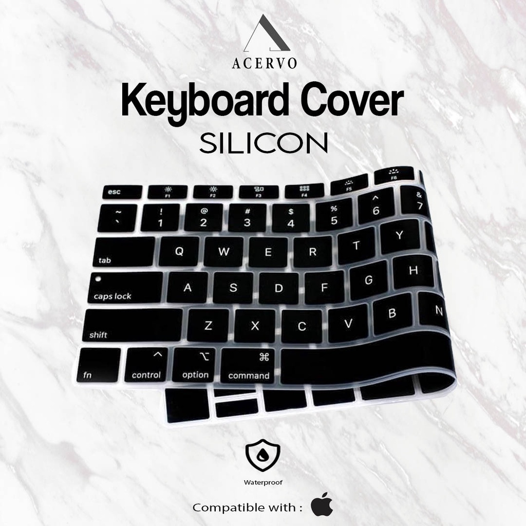 Silicone Keyboard Cover for MacBook Pelindung Keyboard MacBook Pro 13” / MacBook Air 13” 13.6” M1 M2 M3 2020 2021 2022 2023 2024