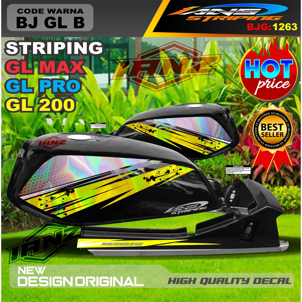 STIKER MOTOR GL PRO / STRIPING GL MAX HOLOGRAM / STIKER HOLOGRAM