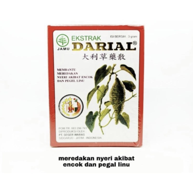 Darial per sachet ( meredakan nyeri encok pegal linu )