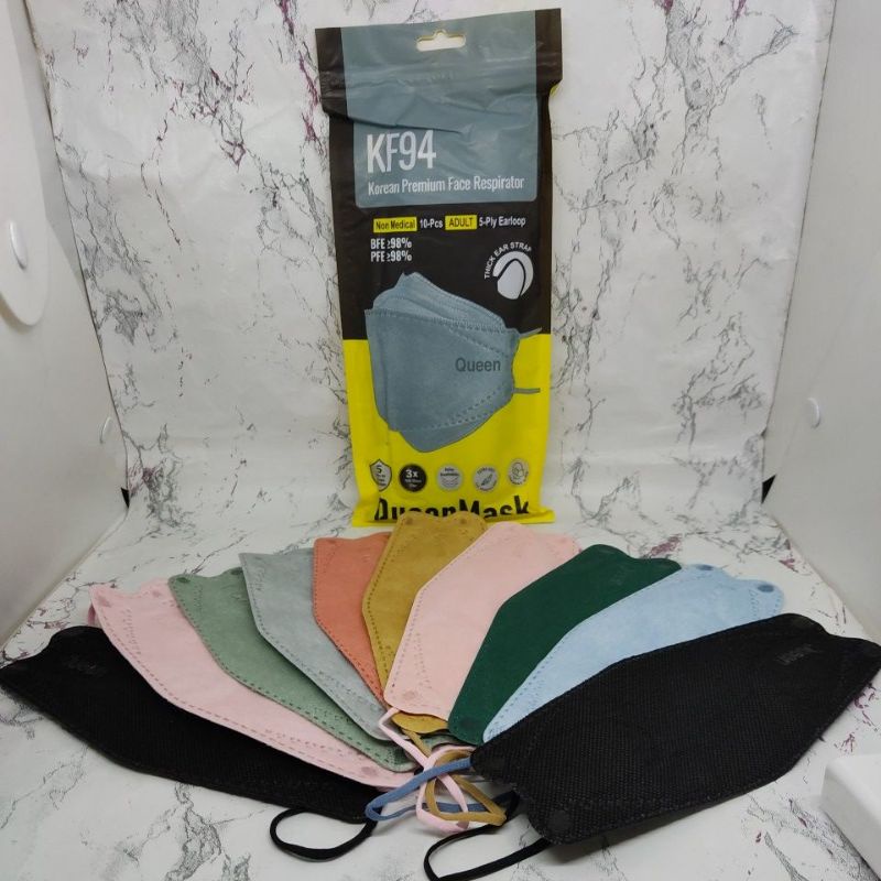 MASKER KF94 QUEEN WARNA WARNI 4PLY ISI 10 LEMBAR