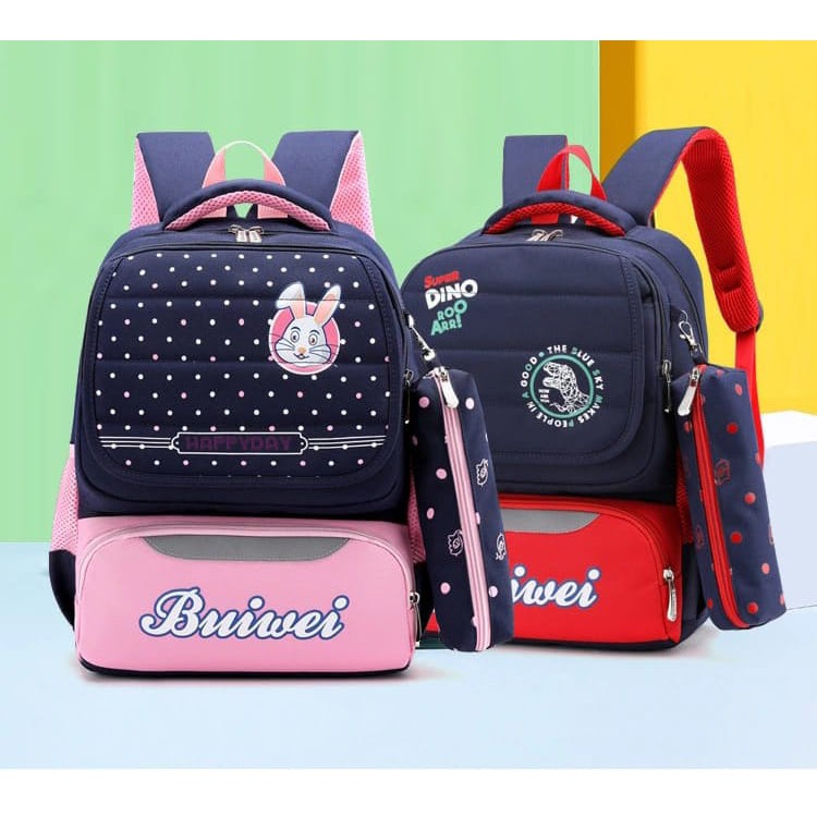 ARMELIA SHOP - TAS SEKOLAH UNTUK ANAK PEREMPUAN ANAK LAKI LAKI TAS RANSEL ANAK MOTIP SUPER DINO