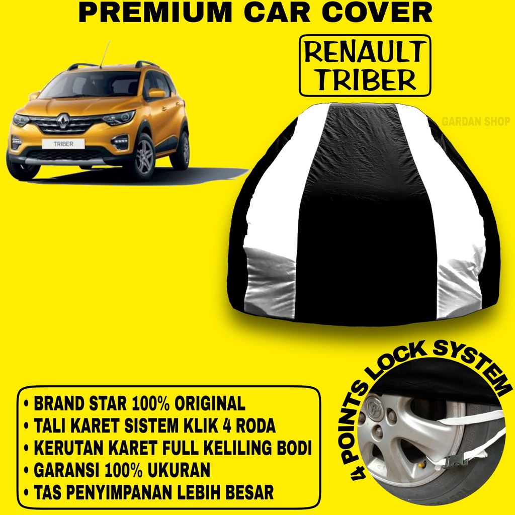 Body Cover RENAULT TRIBER Sarung Strip SILVER Penutup Pelindung Bodi Mobil Renault Triber PREMIUM